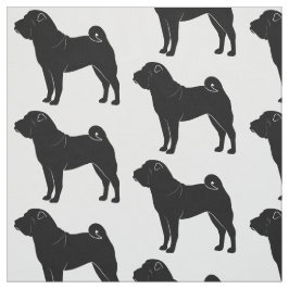 Shar Pei i Silhouette Tyg