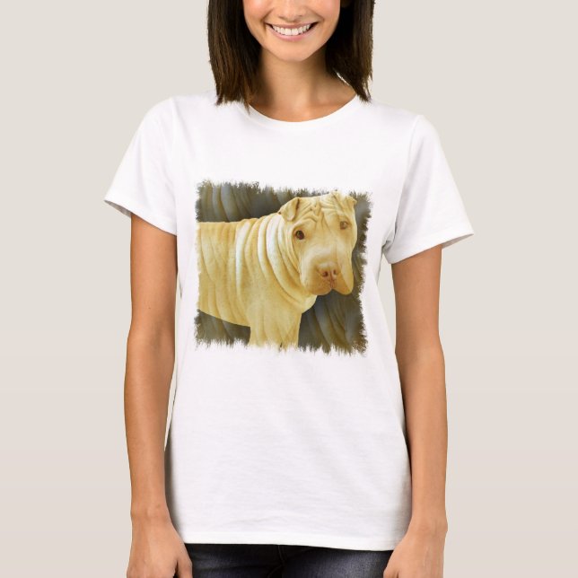 Shar Pei Långärmad Shirt Tee (Framsida)