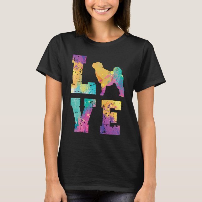 Shar Pei Love T Shirt (Framsida)
