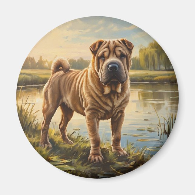Shar Pei Magnet (Framsidan)