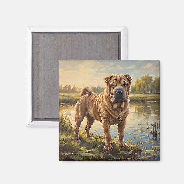 Shar Pei Magnet (Front/Back)