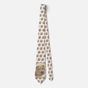Shar Pei-målning - Cute Original Hund Art Slips