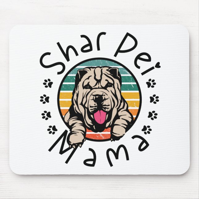 Shar Pei Mamma Shar Pei Mamma SharPei Älskare Musmatta (Framsidan)