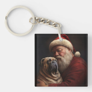 Shar Pei med Jultomten julafton