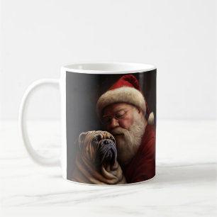 Shar Pei med Jultomten julafton Kaffemugg