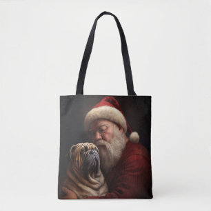 Shar Pei med Jultomten julafton Tygkasse