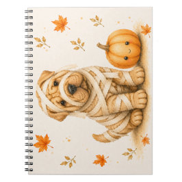 Shar Pei-mumie Halloween Anteckningsbok