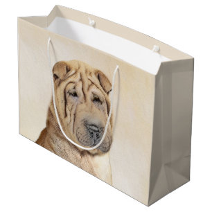 Shar Pei Painting - Cute Original Hund Art