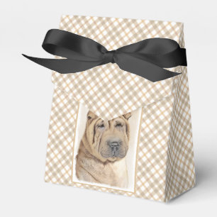 Shar Pei Painting - Cute Original Hund Art Presentaskar
