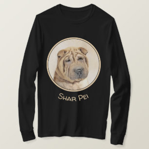 Shar Pei Painting - Cute Original Hund Art T Shirt
