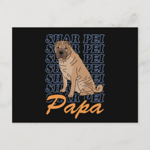 Shar Pei Pappa   Hundägare Shar-Peis Vykort