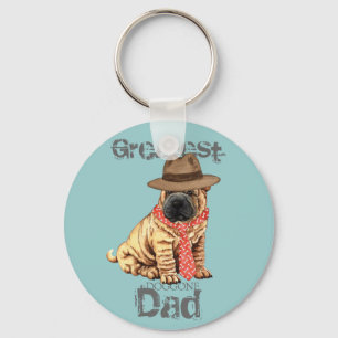Shar-Pei Pappa Nyckelring