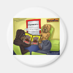 Shar-Pei plastikkirurgi roliga t-shirts muggar & p Magnet
