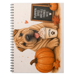 Shar Pei Pumpkin Spice Anteckningsbok