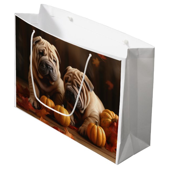 Shar Pei Puppy Autumn Delight Pumpkin (Framsidan Vinklad)