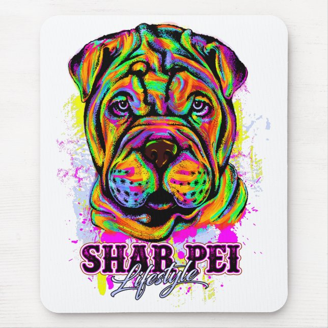 Shar Pei Puppy-Hund livsstil Musmatta (Framsidan)