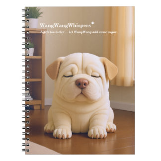 Shar Pei Puppy - Soft Serenity by WangWang Anteckningsbok