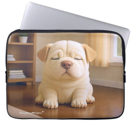 Shar Pei Puppy - Soft Serenity by WangWang Laptop Fodral