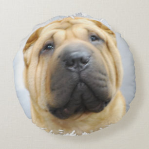 Shar Pei Rund Kudde