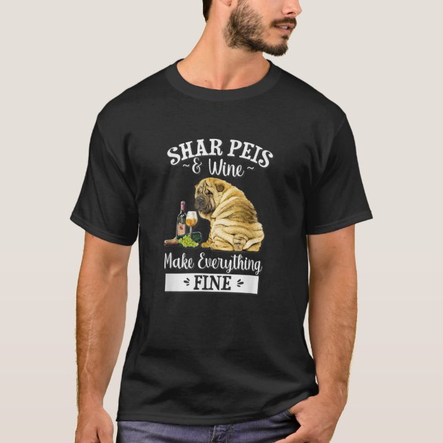 Shar Pei T Shirt (Framsida)