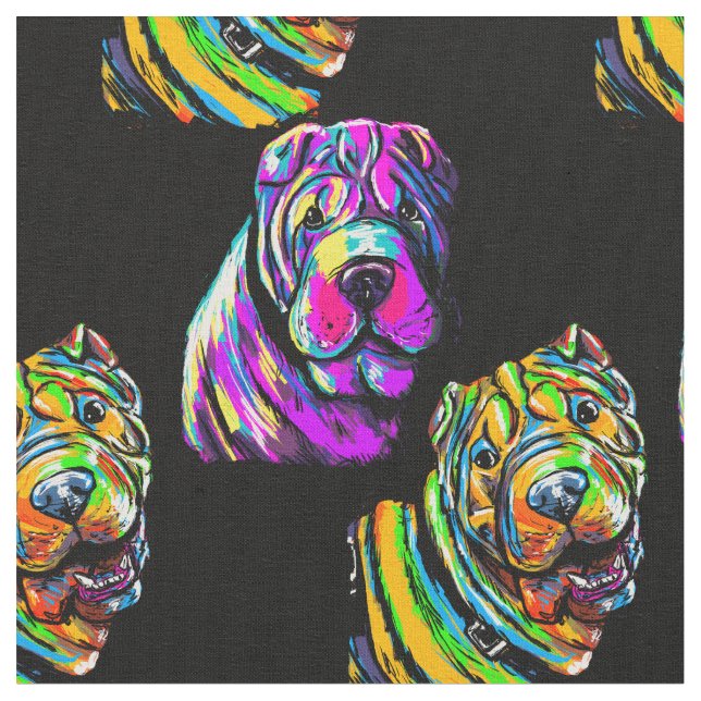 Shar pei tyg (Närbild)