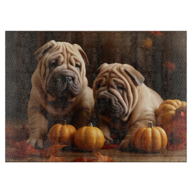 Shar Pei-valp Höstglädje Pumpkin (Framsidan)