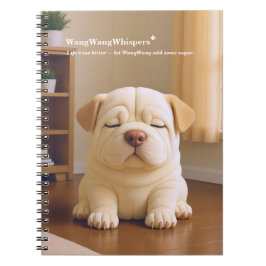 Shar Pei-valp - Mjuk lugn av WangWang Anteckningsbok