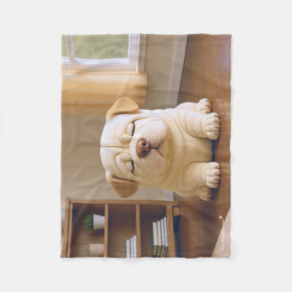 Shar Pei-valp - Mjuk lugn av WangWang Fleecefilt