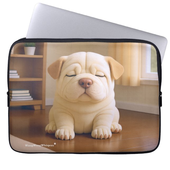 Shar Pei-valp - Mjuk lugn av WangWang Laptop Fodral (Framsidan)