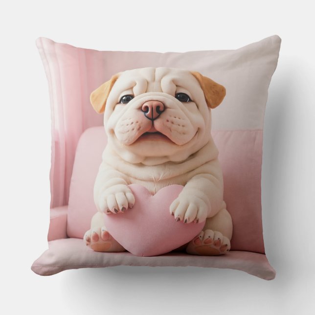 Shar Pei-valp – Sött famntag av WangWang Kudde (Framsida)