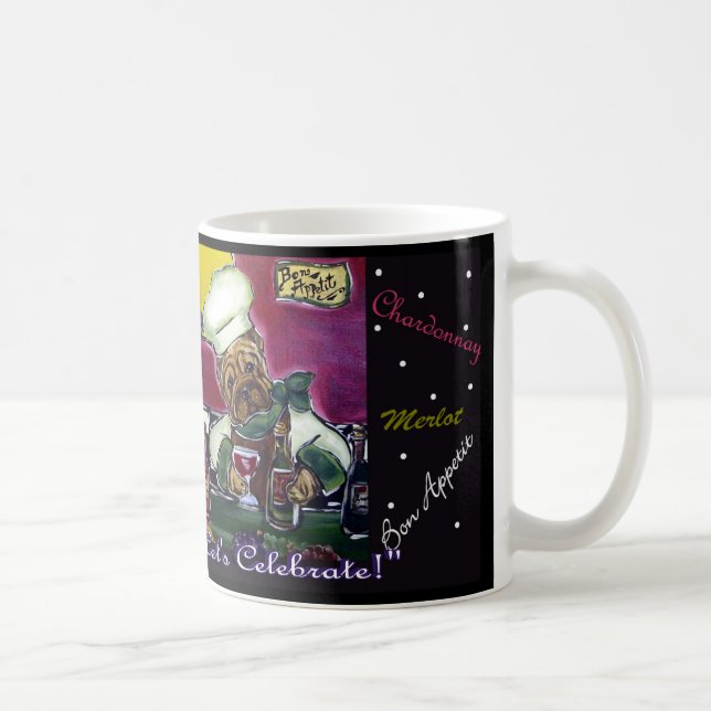 Shar-Pei Vin Chef Kaffemugg (Höger)
