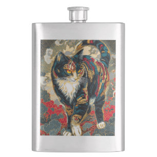 Sharaku Stil Kabuki Lucky Cat Fickplunta
