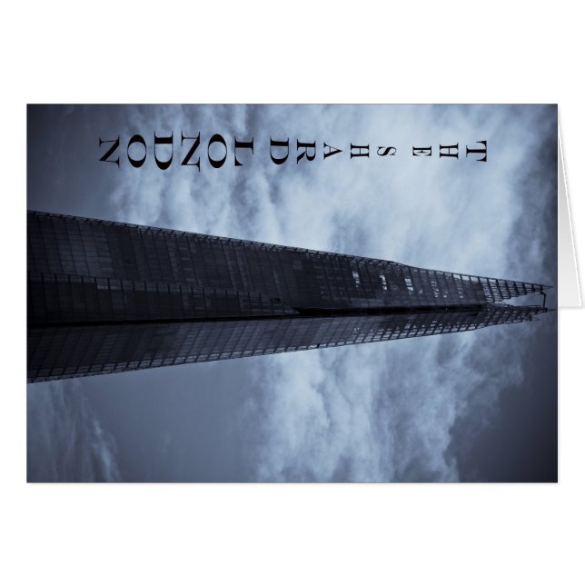 Shard Hälsningskort (Framsidan Horizontal)