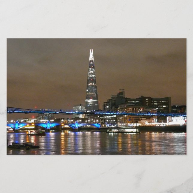 Shard - London Toppen! Brevpapper (Framsida)