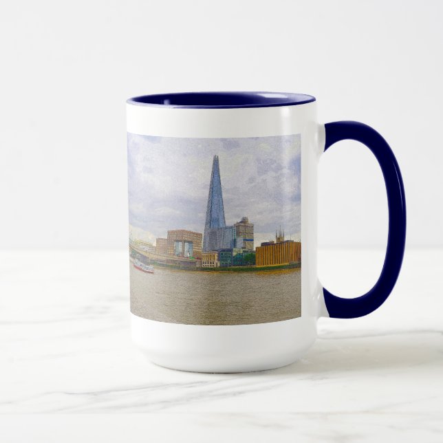 Shard, Thames River, London, England Mugg (Höger)
