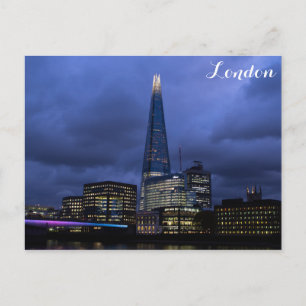 Shard Torn i Night, London England Vykort
