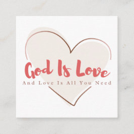 Share Gods Love Gospel Tract Calling Card