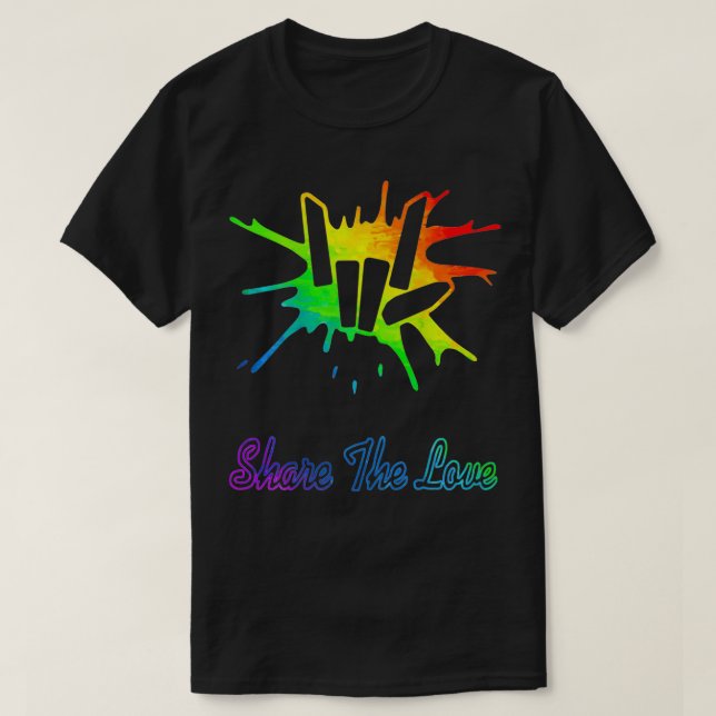 Share the Love for Boys and Girls  T Shirt (Design framsida)