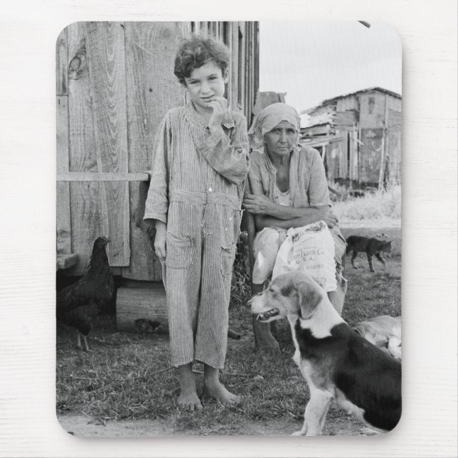 Sharecropper Family with Hound Hund, 1935 Musmatta (Framsidan)