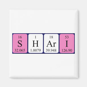 Shari Periodisk magnet bord namn
