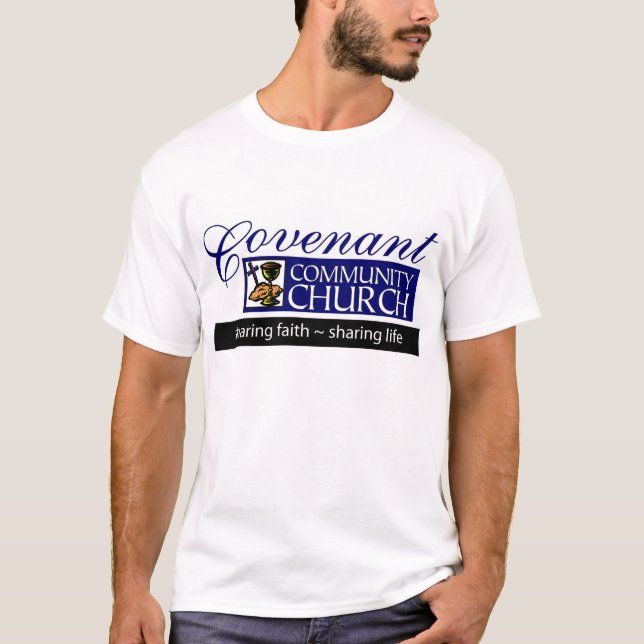 Sharing Faith Sharing Life T-Shirt (Framsida)