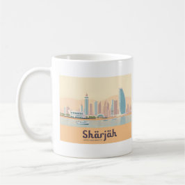 Sharjah Förenade Arabemiraten Pastell Resa Kaffemugg