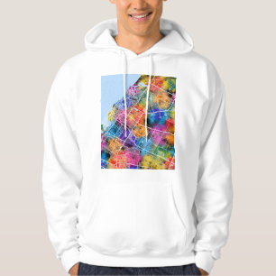 Sharjah Förenade Arabemiraten Stadskarta Hoodie