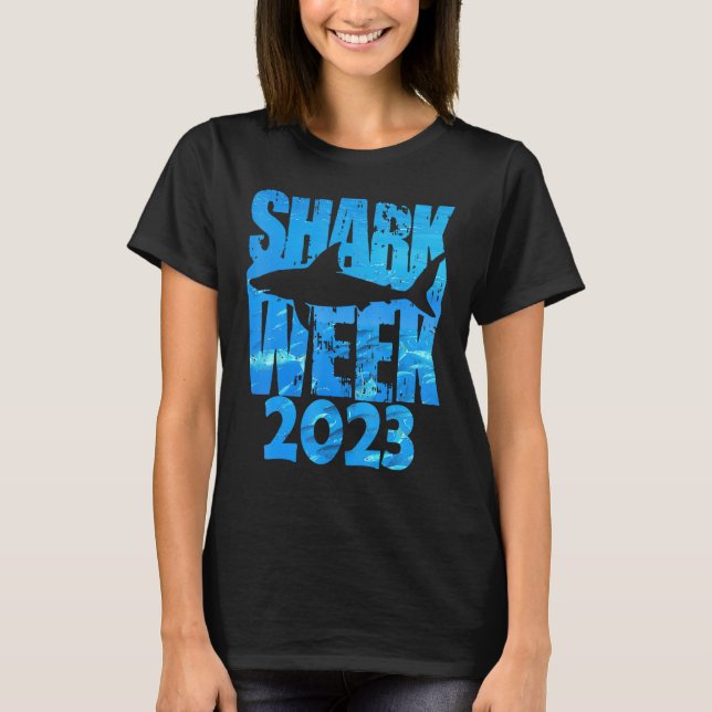 Shark 2023 Week Passion Shark Ocean Animal Sea T Shirt (Framsida)