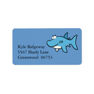 Shark Address Label Adressetikett