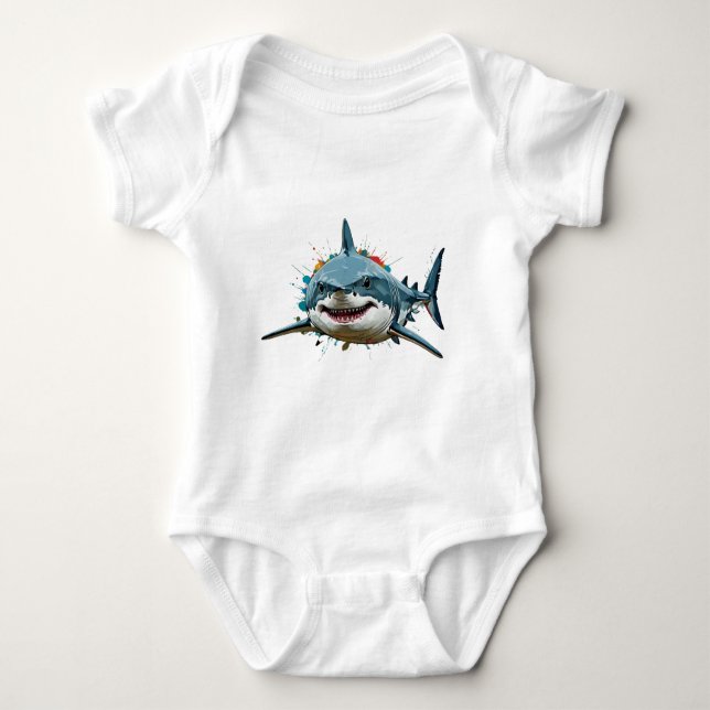 Shark ai art t shirt (Framsida)