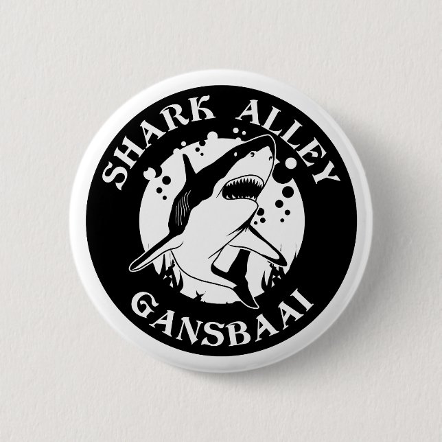 Shark Alley - Gansbaai | Hajs-Dyka Knapp (Framsida)