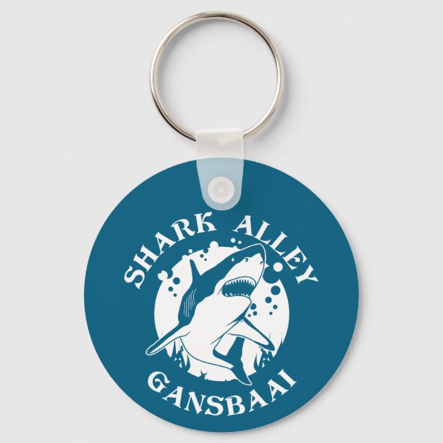Shark Alley - Gansbaai | Hajs-Dyka Nyckelring (Framsida)