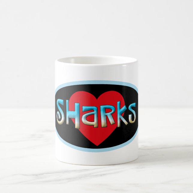 Shark Älskare Kaffemugg (Center)
