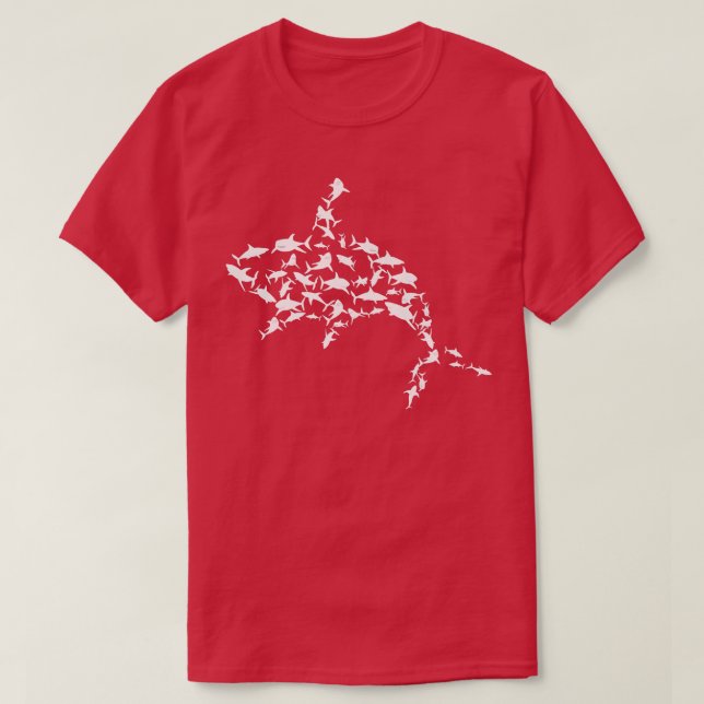 Shark Älskare Marine Bioology Animal Science T Shirt (Design framsida)
